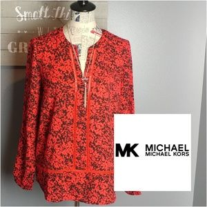 Michael Kors red blouse